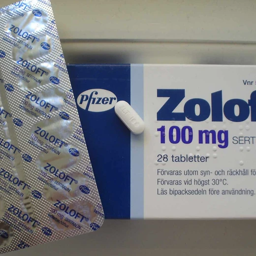 SSRI prescription bottle product photo